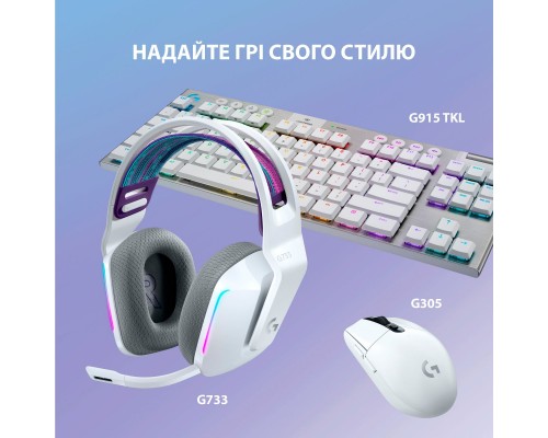 Навушники Logitech G733 Lightspeed Wireless RGB Gaming Headset White (981-000883) Навушники Logitech G733 Lightspeed Wireless RGB Gaming Headset White (981-000883)