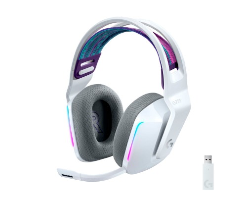 Навушники Logitech G733 Lightspeed Wireless RGB Gaming Headset White (981-000883) Навушники Logitech G733 Lightspeed Wireless RGB Gaming Headset White (981-000883)