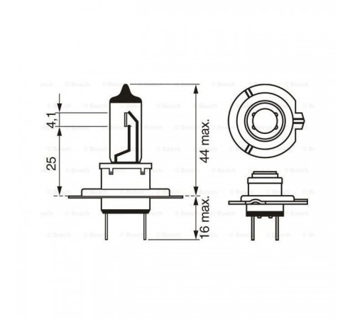 Автолампа Bosch галогенова 55W (1 987 301 012) Автолампа Bosch галогенова 55W (1 987 301 012)