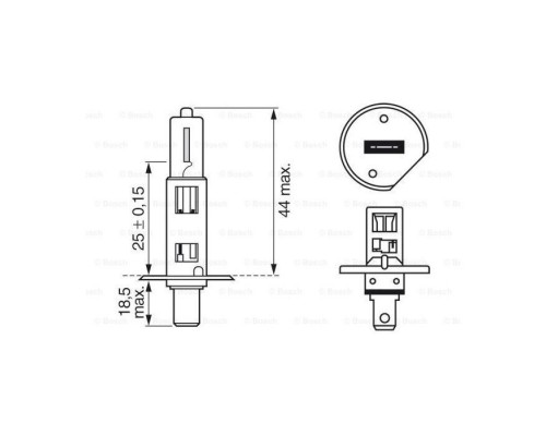 Автолампа Bosch галогеновая 55W (1 987 302 011) Автолампа Bosch галогеновая 55W (1 987 302 011)