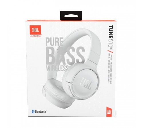 Наушники JBL Tune 510BT White (JBLT510BTWHTEU) Наушники JBL Tune 510BT White (JBLT510BTWHTEU)