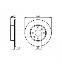 Гальмівний диск Bosch 0 986 478 353