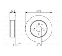 Гальмівний диск Bosch 0 986 479 T69