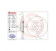 Гальмівний диск Brembo 09.R105.11