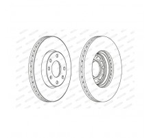 Гальмівний диск FERODO DDF1041