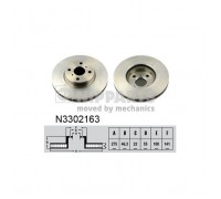 Гальмівний диск Nipparts N3302163