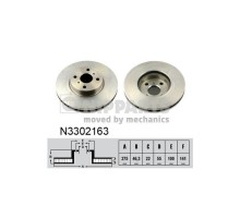Гальмівний диск Nipparts N3302163
