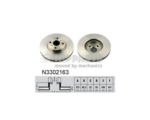 Гальмівний диск Nipparts N3302163