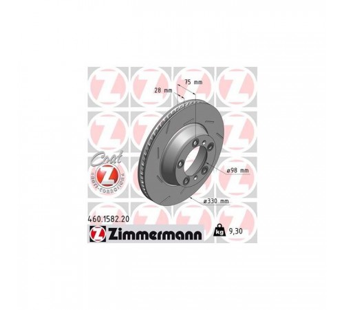 Гальмівний диск ZIMMERMANN 460.1582.20