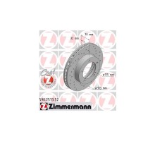 Тормозной диск ZIMMERMANN 590.2573.52