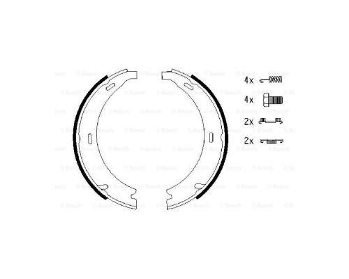 Тормозные колодки Bosch 0 986 487 543 Тормозные колодки Bosch 0 986 487 543