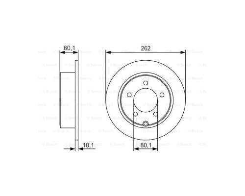 Тормозной диск Bosch 0 986 479 R05 Тормозной диск Bosch 0 986 479 R05
