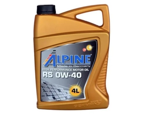 Моторна олива Alpine 0W-40 RS 4л (0225-4) Моторна олива Alpine 0W-40 RS 4л (0225-4)