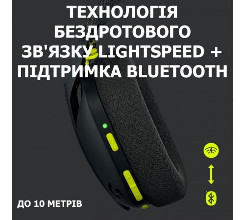 Наушники Logitech G435 Lightspeed Wireless Gaming Headset Black (981-001050) Наушники Logitech G435 Lightspeed Wireless Gaming Headset Black (981-001050)