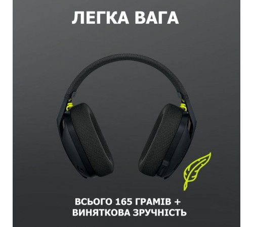 Наушники Logitech G435 Lightspeed Wireless Gaming Headset Black (981-001050) Наушники Logitech G435 Lightspeed Wireless Gaming Headset Black (981-001050)