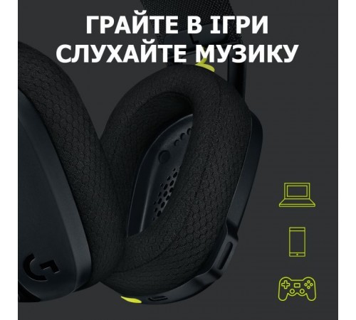 Наушники Logitech G435 Lightspeed Wireless Gaming Headset Black (981-001050) Наушники Logitech G435 Lightspeed Wireless Gaming Headset Black (981-001050)