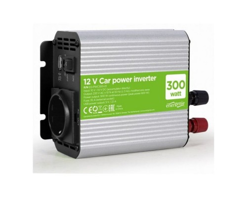 Автомобильный инвертор EnerGenie 12V/220V 300 Вт (EG-PWC300-01) Автомобильный инвертор EnerGenie 12V/220V 300 Вт (EG-PWC300-01)