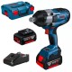 Гайковерт Bosch ударный GDS 18V-1050 H, 18В, 2x5.0 GAL1880 L-Box (0.601.9J8.522)