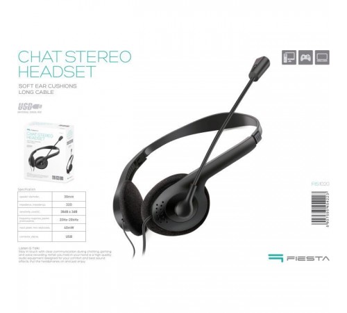 Наушники Fiesta Mic FIS1020 Stereo USB (FIS1020) Наушники Fiesta Mic FIS1020 Stereo USB (FIS1020)