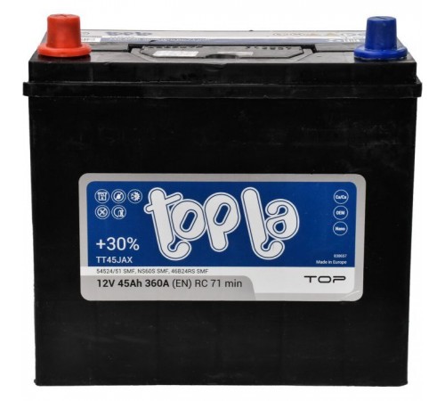 Аккумулятор автомобильный Topla 45 Ah/12V Top/Energy Japan (118 145) Аккумулятор автомобильный Topla 45 Ah/12V Top/Energy Japan (118 145)
