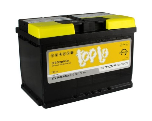 Акумулятор автомобільний Topla 70 Ah/12V EFB Euro (112 070) Акумулятор автомобільний Topla 70 Ah/12V EFB Euro (112 070)