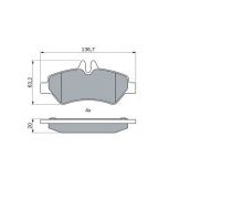 Тормозные колодки Bosch 0 986 494 123