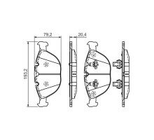 Тормозные колодки Bosch 0 986 494 217