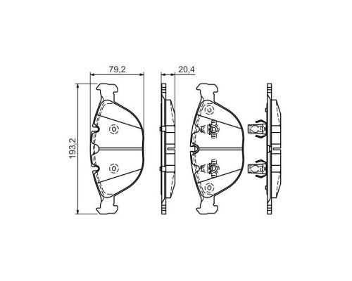 Тормозные колодки Bosch 0 986 494 217