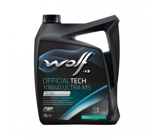 Моторна олива Wolf OFFICIALTECH 10W40 ULTRA MS 5л (8307317) Моторна олива Wolf OFFICIALTECH 10W40 ULTRA MS 5л (8307317)