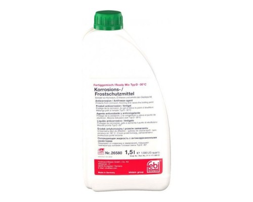 Антифриз Febi G11 -30C 1.5L green (26580FE)