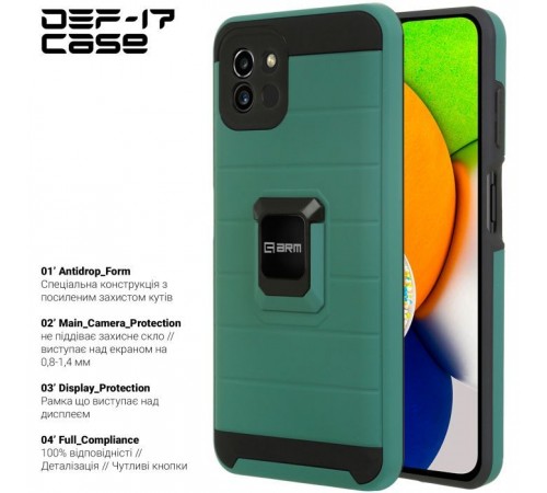 Чохол до мобільного телефона Armorstandart DEF17 case Samsung A03 (A035) Military Green (ARM61351) Чохол до мобільного телефона Armorstandart DEF17 case Samsung A03 (A035) Military Green (ARM61351)