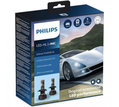 Автолампа Philips LED H4 11342U91Х2 12/24V Ultinon Pro9100 +350 (74244) Автолампа Philips LED H4 11342U91Х2 12/24V Ultinon Pro9100 +350 (74244)