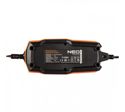 Зарядное устройство для автомобильного аккумулятора Neo Tools 2А/35Вт, 4-60Ач, для кислотных/AGM/GEL (11-890) Зарядное устройство для автомобильного аккумулятора Neo Tools 2А/35Вт, 4-60Ач, для кислотных/AGM/GEL (11-890)