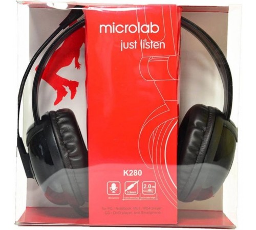 Навушники Microlab K280B Black (K280B) Навушники Microlab K280B Black (K280B)