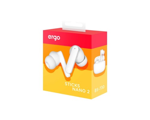 Наушники Ergo BS-730 Sticks Nano 2 White (BS-730W) Наушники Ergo BS-730 Sticks Nano 2 White (BS-730W)