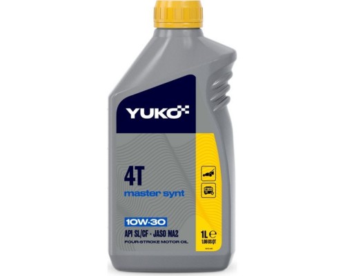 Моторна олива Yuko MASTER SYNT 4T 10-30 1л (4820070240450) Моторна олива Yuko MASTER SYNT 4T 10-30 1л (4820070240450)