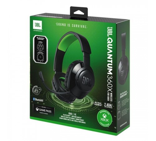 Наушники JBL Quantum 360X Wireless for Xbox Black (JBLQ360XWLBLKGRN) Наушники JBL Quantum 360X Wireless for Xbox Black (JBLQ360XWLBLKGRN)