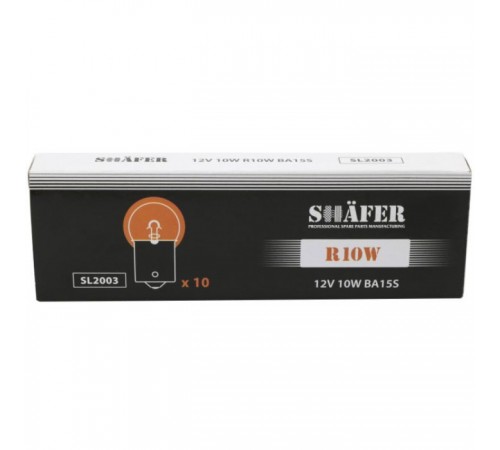 Автолампа SHAFER 12V10WR10WBA15S (SL2003) Автолампа SHAFER 12V10WR10WBA15S (SL2003)