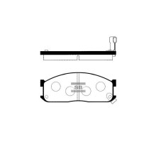 Тормозные колодки HI-Q SP1044