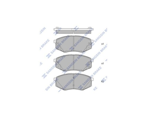 Тормозные колодки HI-Q SP1681 Тормозные колодки HI-Q SP1681