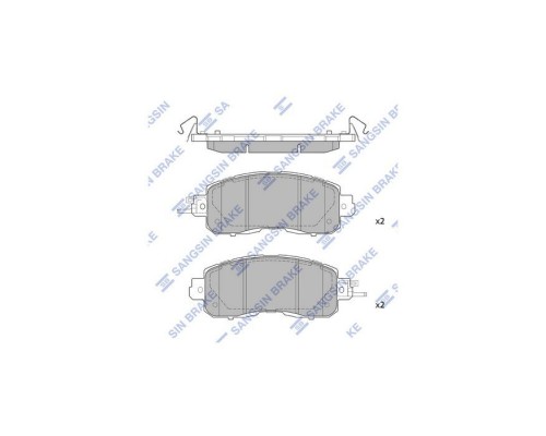 Тормозные колодки HI-Q SP1765 Тормозные колодки HI-Q SP1765