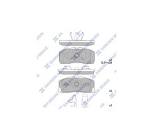 Тормозные колодки HI-Q SP2154