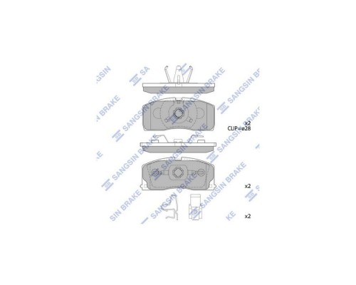 Гальмівні колодки HI-Q SP2154 Гальмівні колодки HI-Q SP2154