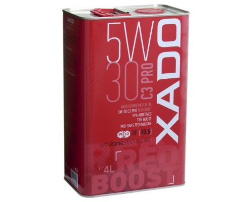 Моторна олива Xado 5W-30 C3 Pro Red Boost 4 л (XA 26268) Моторна олива Xado 5W-30 C3 Pro Red Boost 4 л (XA 26268)