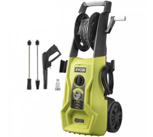 Мийка високого тиску Ryobi RY170PWA, 2500Вт, 170Бар, 470 л/год (5133005373) Мийка високого тиску Ryobi RY170PWA, 2500Вт, 170Бар, 470 л/год (5133005373)