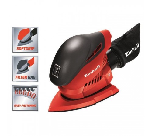 Шліфувальна машина Einhell TH-OS 1016, 150х150х100 мм, 100 Вт, 24000 об/хв, 1 кг (4460610) Шліфувальна машина Einhell TH-OS 1016, 150х150х100 мм, 100 Вт, 24000 об/хв, 1 кг (4460610)