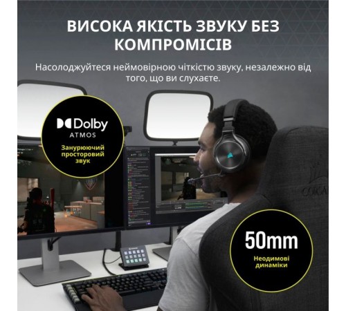Наушники Corsair Corsair Virtuoso RGB Wireless XT (CA-9011188-EU) Наушники Corsair Corsair Virtuoso RGB Wireless XT (CA-9011188-EU)