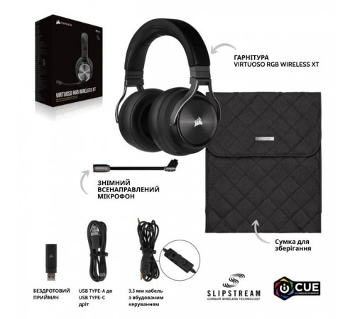 Наушники Corsair Corsair Virtuoso RGB Wireless XT (CA-9011188-EU) Наушники Corsair Corsair Virtuoso RGB Wireless XT (CA-9011188-EU)