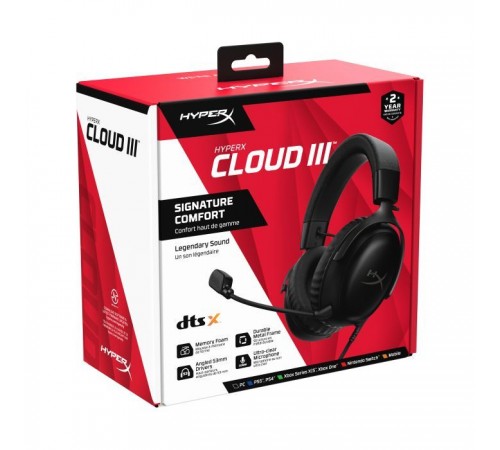 Наушники HyperX Cloud III Black (727A8AA) Наушники HyperX Cloud III Black (727A8AA)
