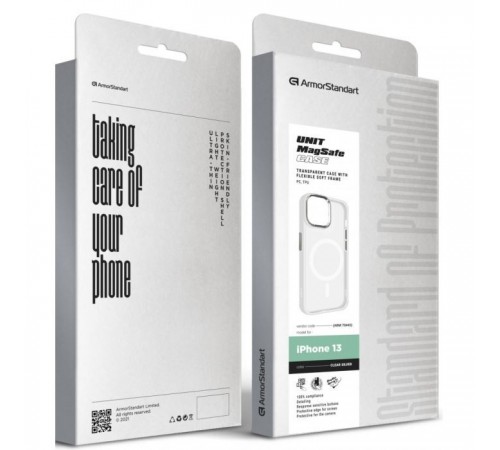 Чохол до мобільного телефона Armorstandart Unit MagSafe Apple iPhone 13 Matte Clear Silver (ARM70445) Чохол до мобільного телефона Armorstandart Unit MagSafe Apple iPhone 13 Matte Clear Silver (ARM70445)